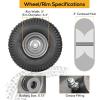 image2 Pack WEIZE 15x6006 Tire and Wheel Assembly Replacement Riding Lawn Mower Front Tires Compatible with Craftsman Riding Lawn Mowers 3quot centered Hub 34quot BushingGray