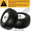 image2 Pack WEIZE 15x6006 Tire and Wheel Assembly Replacement Riding Lawn Mower Front Tires Compatible with Craftsman Riding Lawn Mowers 3quot centered Hub 34quot BushingWhite