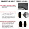 image2 Pack WEIZE 15x6006 Tire and Wheel Assembly Replacement Riding Lawn Mower Front Tires Compatible with Craftsman Riding Lawn Mowers 3quot centered Hub 34quot BushingGray