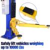 imageWEIZE 10000lbs 2 Post Car Lift with Double Point Release2 Post Overhead Auto Truck Tractor Lift for Repair Store
