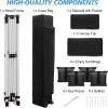 imageWEIZE 10x10 Pop Up Canopy TentOneButton Push SetupPop Up Tent with 1 Sidewall and 6 PocketsAdjustable Height Instant Portable Shelter4 Weight BagsSun Shade for Events ampamp Beach BlackBlack