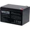 imageWEIZE 12 Volt 12 Ah Rechargeable Battery with F2 Terminals Sealed Lead Acid SLA AGM Deep Cycle Battery Replaces BP1212GP12120GS12V12AH6DW12