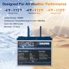 imageWEIZE 12V 100Ah BCI Group 24 LiFePO4 Lithium Battery with SelfHeating Function Builtin 100A BMS Up to 8000 Deep Cycles Perfect for RV Solar Marine Camping and Off Grid