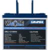 imageWEIZE 12V 100Ah BCI Group 24 LiFePO4 Lithium Battery with SelfHeating Function Builtin 100A BMS Up to 8000 Deep Cycles Perfect for RV Solar Marine Camping and Off Grid