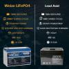 imageWEIZE 12V 100Ah Mini LiFePO4 Battery Builtin 100A Smart BMS Deep Cycle Lithium Iron Phosphate Battery Perfect for RV Solar Marine Trolling Motor Off Grid Applications Backup Sump PumpPack of 1