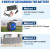 imageWEIZE 12V 100Ah Mini LiFePO4 Battery Builtin 100A Smart BMS Deep Cycle Lithium Iron Phosphate Battery Perfect for RV Solar Marine Trolling Motor Off Grid Applications Backup Sump PumpPack of 1