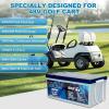 imageWEIZE 12V 100Ah Mini LiFePO4 Battery Builtin 100A Smart BMS Deep Cycle Lithium Iron Phosphate Battery Perfect for RV Solar Marine Trolling Motor Off Grid Applications Backup Sump PumpPack of 1