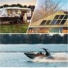 imageWEIZE 12V 100Ah Mini LiFePO4 Battery Builtin 100A Smart BMS Deep Cycle Lithium Iron Phosphate Battery Perfect for RV Solar Marine Trolling Motor Off Grid Applications Backup Sump PumpPack of 1