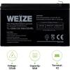 imageWEIZE 12V 9AH Battery Sealed Lead Acid Battery with F2 Terminals Rechargeable Replaces 12 Volt 8AH 10AH for Razor e200  e200s  e225  e300 APC UPS Computer Backup Power BX1300LCD 2 Pack9AH