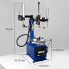 imageWEIZE 2HP Motor Tire Changer Wheel Changers Single Machine Rim Clamp 110V for ShopAuxiliary Arm Tire Changer
