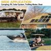 imageWEIZE 48V 100Ah LiFePO4 Lithium Battery Builtin 100A BMS Up to 8000 Cycles Rechargeable Battery Perfect for RV Solar System Marine and Off Grid Applications