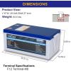 imageWEIZE 48V 100Ah LiFePO4 Lithium Battery Builtin 100A BMS Up to 8000 Cycles Rechargeable Battery Perfect for RV Solar System Marine and Off Grid Applications