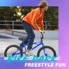 imageWEIZE Freestyle BMX Bike 20 inch Trick Bicycle for Kids HiTen Steel Frame 360 Degree Rotor Freestyle 4 Pegs Single Speed Teen Bike for Boys Girls ampamp BeginnerLevel to Advanced Riders