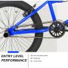 imageWEIZE Freestyle BMX Bike 20 inch Trick Bicycle for Kids HiTen Steel Frame 360 Degree Rotor Freestyle 4 Pegs Single Speed Teen Bike for Boys Girls ampamp BeginnerLevel to Advanced Riders