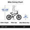imageWEIZE Freestyle BMX Bike 20 inch Trick Bicycle for Kids HiTen Steel Frame 360 Degree Rotor Freestyle 4 Pegs Single Speed Teen Bike for Boys Girls ampamp BeginnerLevel to Advanced Riders