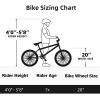 imageWEIZE Freestyle BMX Bike 20 inch Trick Bicycle for Kids and Adults Men Women HiTen Steel Frame 360 Degree Rotor Freestyle 4 Pegs Single Speed Teen Bike BeginnerLevel to Advanced RidersBlack