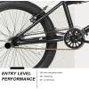 imageWEIZE Freestyle BMX Bike 20 inch Trick Bicycle for Kids and Adults Men Women HiTen Steel Frame 360 Degree Rotor Freestyle 4 Pegs Single Speed Teen Bike BeginnerLevel to Advanced RidersBlack
