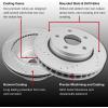 imageWEIZE Front Truck ampamp Tow Brake Kit Carbon Fiber Ceramic Brake Pads ampamp DrilledSlotted Brake Rotors Replacement For Ford F150 F150 20102020 Expedition Lincoln NavigatorJeep Wrangler 0717 FrontRear