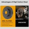 imageWEIZE Front Truck ampamp Tow Brake Kit Carbon Fiber Ceramic Brake Pads ampamp DrilledSlotted Brake Rotors Replacement For Ford F150 F150 20102020 Expedition Lincoln NavigatorChevy Silverado 1500 1520 FrontRear