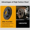 imageWEIZE Front Truck ampamp Tow Brake Kit Carbon Fiber Ceramic Brake Pads ampamp DrilledSlotted Brake Rotors Replacement For Ford F150 F150 20102020 Expedition Lincoln NavigatorChevy Silverado 1500 9906 Black Front