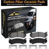 imageWEIZE Front Truck ampamp Tow Brake Kit Carbon Fiber Ceramic Brake Pads ampamp DrilledSlotted Brake Rotors Replacement For Ford F150 F150 20102020 Expedition Lincoln NavigatorChevy Silverado 1500 9906 Black Front