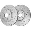 imageWEIZE Front Truck ampamp Tow Brake Kit Carbon Fiber Ceramic Brake Pads ampamp DrilledSlotted Brake Rotors Replacement For Ford F150 F150 20102020 Expedition Lincoln NavigatorDodge Grand Caravan 1220 FrontRear