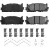 imageWEIZE Front Truck ampamp Tow Brake Kit Carbon Fiber Ceramic Brake Pads ampamp DrilledSlotted Brake Rotors Replacement For Ford F150 F150 20102020 Expedition Lincoln NavigatorToyota Camry 1217 FrontRear