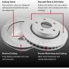 imageWEIZE Front Truck ampamp Tow Brake Kit Carbon Fiber Ceramic Brake Pads ampamp DrilledSlotted Brake Rotors Replacement For Ford F150 F150 20102020 Expedition Lincoln NavigatorJeep Wrangler 0717 Front