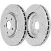 imageWEIZE Front Truck ampamp Tow Brake Kit Carbon Fiber Ceramic Brake Pads ampamp DrilledSlotted Brake Rotors Replacement For Ford F150 F150 20102020 Expedition Lincoln NavigatorDodge Grand Caravan 1220 FrontRear