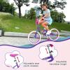 imageWEIZE Girls Bike for 312 Years Old Kids 14 16 20 Inch Kids Bike with Training Wheels Streamers Basket and Doll Seat Children Bicycles with Coaster Brake Multiple ColorsPurple
