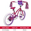 imageWEIZE Girls Bike for 312 Years Old Kids 14 16 20 Inch Kids Bike with Training Wheels Streamers Basket and Doll Seat Children Bicycles with Coaster Brake Multiple ColorsRed