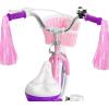 imageWEIZE Girls Bike for 312 Years Old Kids 14 16 20 Inch Kids Bike with Training Wheels Streamers Basket and Doll Seat Children Bicycles with Coaster Brake Multiple ColorsPink