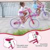 imageWEIZE Girls Bike for 312 Years Old Kids 14 16 20 Inch Kids Bike with Training Wheels Streamers Basket and Doll Seat Children Bicycles with Coaster Brake Multiple ColorsRed