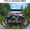 imageWEIZE Hitch Bike Rack Wobble Free Smart Tilting Folding Bicycle Car Racks for Standard Fat Tire and Electric Bike 2Bike 160 lbs Capacity 2inch Receiver2 Bike Rack Upgrate
