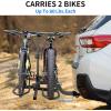imageWEIZE Hitch Bike Rack Wobble Free Smart Tilting Folding Bicycle Car Racks for Standard Fat Tire and Electric Bike 2Bike 160 lbs Capacity 2inch Receiver2 Bike Rack Upgrate