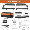 imageWEIZE Hitch Cargo Carrier Basket for SUV Truck  53x19 Inches 500LB Capacity with Waterproof Bag Net Strap Tightener Powder Coated for Durability Easy Installation for Camping and TravelHITCH BASKET 53 with Bag