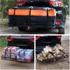 imageWEIZE Hitch Cargo Carrier Basket for SUV Truck  53x19 Inches 500LB Capacity with Waterproof Bag Net Strap Tightener Powder Coated for Durability Easy Installation for Camping and TravelHITCH BASKET 53 with Bag