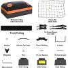 imageWEIZE Hitch Cargo Carrier Basket for SUV Truck  53x19 Inches 500LB Capacity with Waterproof Bag Net Strap Tightener Powder Coated for Durability Easy Installation for Camping and TravelROOF BASKET 54 with Bag
