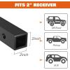 imageWEIZE Hitch Cargo Carrier Basket for SUV Truck  53x19 Inches 500LB Capacity with Waterproof Bag Net Strap Tightener Powder Coated for Durability Easy Installation for Camping and TravelHITCH BASKET 53 with Bag