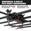 imageWEIZE Hitch Cargo Carrier for SUV Truck  53x19 Inches 500LB Capacity with Waterproof Bag Net Strap Tightener Powder Coated for Durability Easy Installation for Camping and TravelROOF BASKET 64 with Bag  Net  Straps
