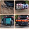 imageWEIZE Hitch Cargo Carrier for SUV Truck  53x19 Inches 500LB Capacity with Waterproof Bag Net Strap Tightener Powder Coated for Durability Easy Installation for Camping and TravelHITCH BASKET 53 with Bag  Net  Straps