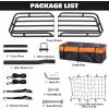 imageWEIZE Hitch Cargo Carrier for SUV Truck  53x19 Inches 500LB Capacity with Waterproof Bag Net Strap Tightener Powder Coated for Durability Easy Installation for Camping and TravelHITCH BASKET 53 with Bag  Net  Straps