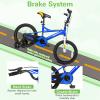 imageWEIZE Kids Bike 14 16 20Inch Children Bicycle for Boys Girls Ages 312 Years Old Rider Height 3562 Inch Coaster Brake Multiple Color OptionsBlue