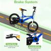 imageWEIZE Kids Bike 14 16 20Inch Children Bicycle for Boys Girls Ages 312 Years Old Rider Height 3562 Inch Coaster Brake Multiple Color OptionsBlue