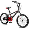 imageWEIZE Kids Bike14 16 20 Inch Children Bicycle for Boys Girls Ages 312 Years Old Rider Height 3260 Inch Coaster Brake Multiple Color OptionsBlack