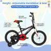 imageWEIZE Kids Bike14 16 20 Inch Children Bicycle for Boys Girls Ages 312 Years Old Rider Height 3260 Inch Coaster Brake Multiple Color OptionsBlack