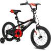 imageWEIZE Kids Bike14 16 20 Inch Children Bicycle for Boys Girls Ages 312 Years Old Rider Height 3260 Inch Coaster Brake Multiple Color OptionsBlack