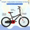 imageWEIZE Kids Bike14 16 20 Inch Children Bicycle for Boys Girls Ages 312 Years Old Rider Height 3260 Inch Coaster Brake Multiple Color OptionsBlack
