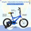imageWEIZE Kids Bike14 16 20 Inch Children Bicycle for Boys Girls Ages 312 Years Old Rider Height 3260 Inch Coaster Brake Multiple Color OptionsBlue