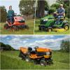 imageWEIZE Lawn Garden AGM Battery 12V 200CCA BCI Group U1 SLA Starting Battery for Lawn Tractors and Mowers Compatible with John Deere Toro Cub Cadet and CraftsmanU1300 CCA